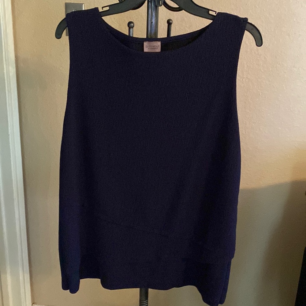 Easywear by Chicos, size 2, Navy blue tank top